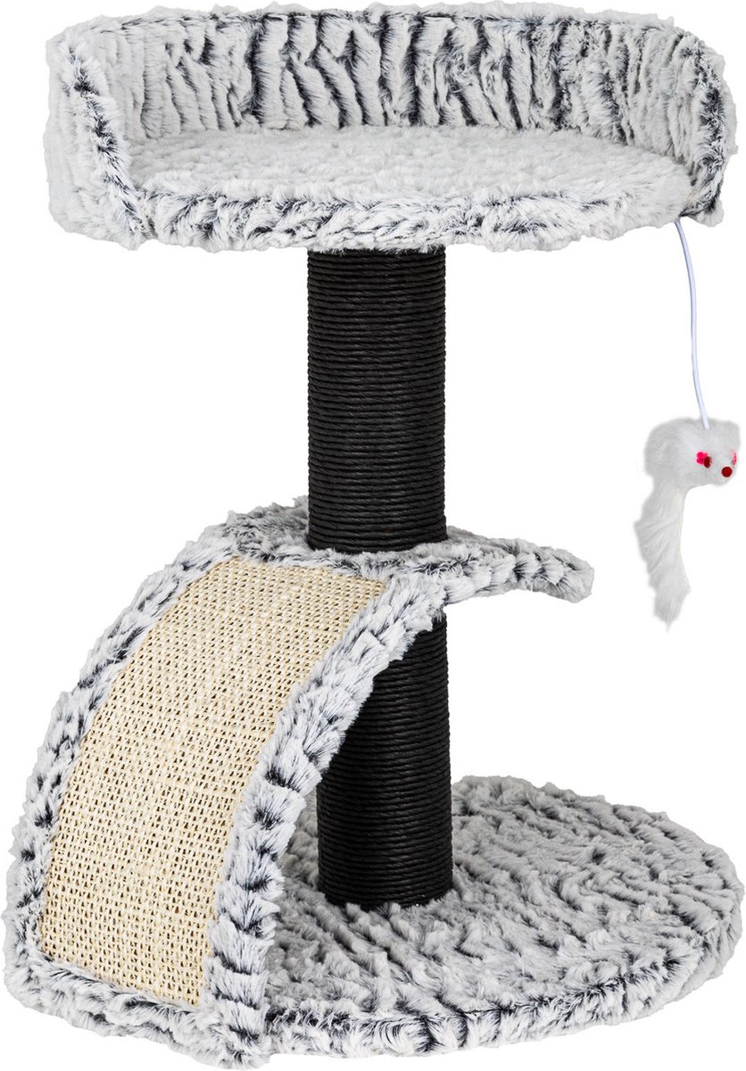 Haushalt 49116 - Kattenkrabpaal, 45cm 34,5 x 34,5 x 45cm, met speelgoedhanger