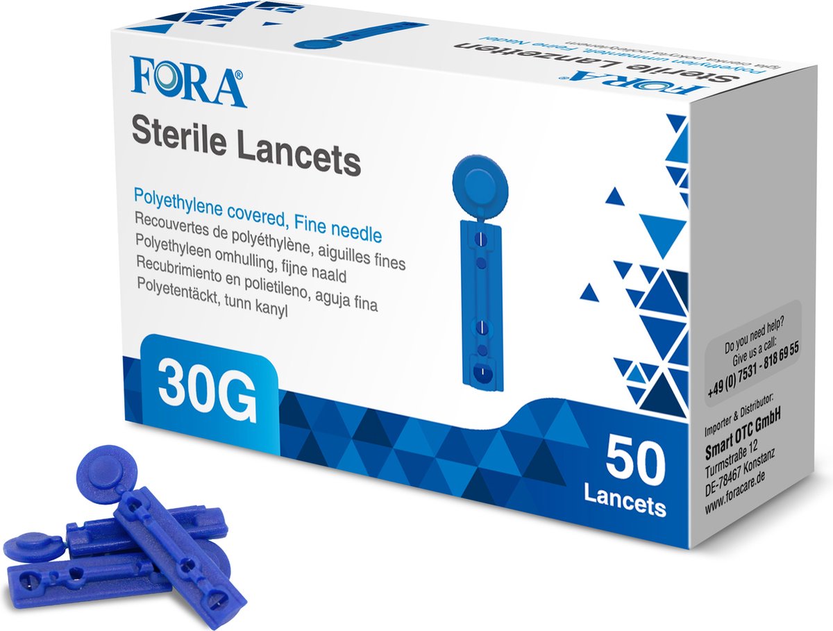 Goedkoopste FORA Lancetten - 30G (50 Stuks
