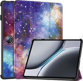 Case2go - Housse de tablette adaptée à OnePlus Pad 2 (2024)/ OnePlus Pad Pro - Housse à trois volets - Fonction Auto/Réveil - Galaxy