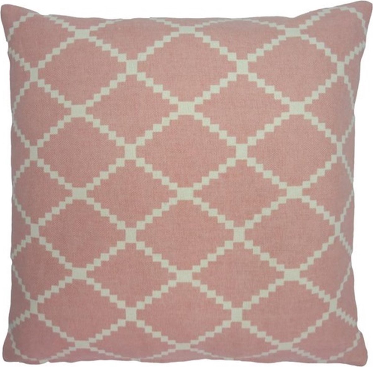 Linen & More Kussen Mrs. Graphic Pea Ch | 50 X 50 | Sierkussen Voor Woonkamer Of Slaapkamer Roze