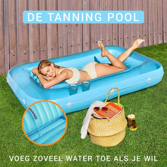 Jeorywoet Zonnebadbed, zonnebadbed met kussen, 175 x 100 x