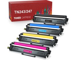 weCare Geschikt voor Brother TN-243 / 243 Toner cartridges - 4 Toners - Geschikt voor Brother DCP-L3510CDW - DCP-L3550CDW - HL-L3230CDW - MFC-L3750CDW