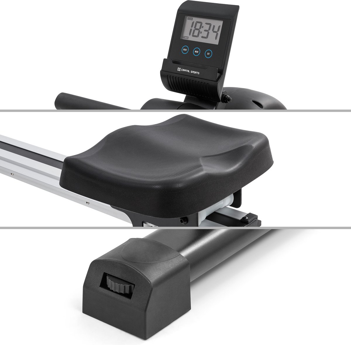 CAPITAL Stream M1 Roeitrainer Aluminium Zwart/Zilver - afbeelding 3