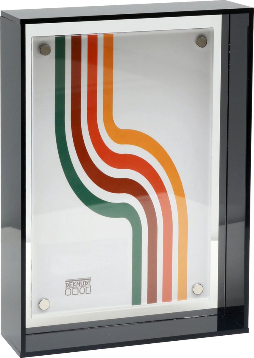 Deknudt Frames fotolijst S58SL2 - transparant zwart - kunststof - 13x18 cm