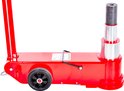 AUTORIA Wagenheber 2,5T – Platte hydraulische garagekrik met koffer, 3X rubberen pad & adapter – voor personenauto's & voertuigen met lage bodemvrijheid – tot 2.500 kg draagvermogen