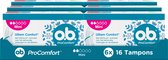 o.b. ProComfort Mini - tampons - tampon lichte tot normale menstruatiedagen - 6 x16 stuks