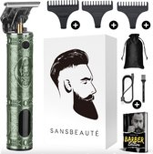 Bol.com Professionele Draadloze T-blade Tondeuse - Sansbeauté® Buddha Trimmer - Baardtrimmer - Tondeuse Mannen Hoofdhaar - Cheve... aanbieding