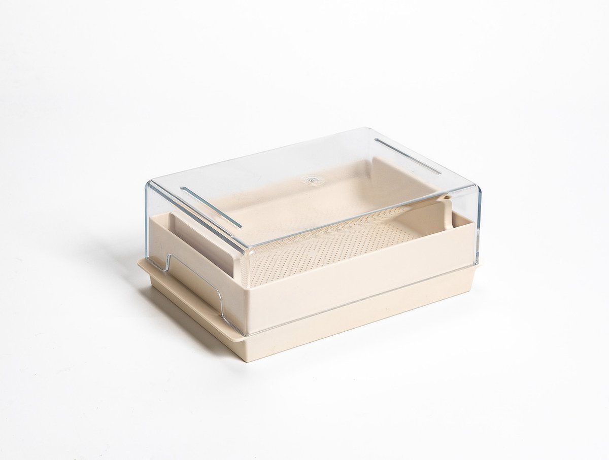 Microgreens-kiemgroente kweekbak economy Ivory
