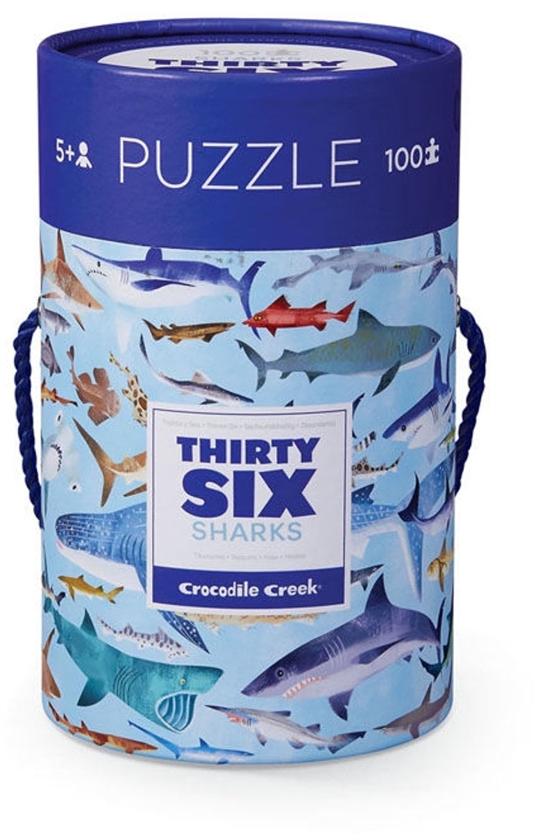 Crocodile Creek Puzzel Sharks - 100 stukjes
