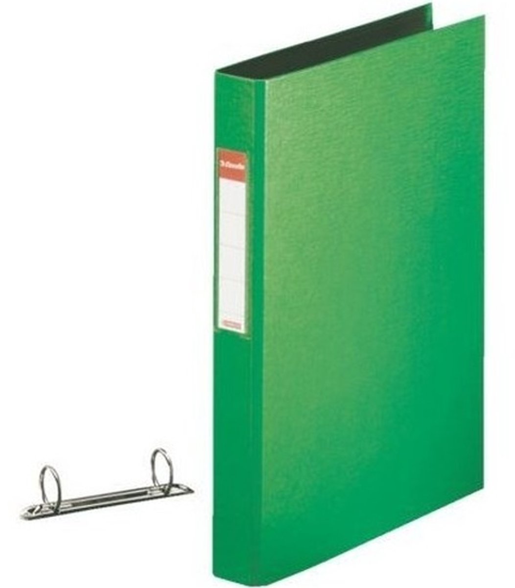 Esselte Ringband mappen/ordners - 10x - groen - A4 - opbergen - kantoorartikelen