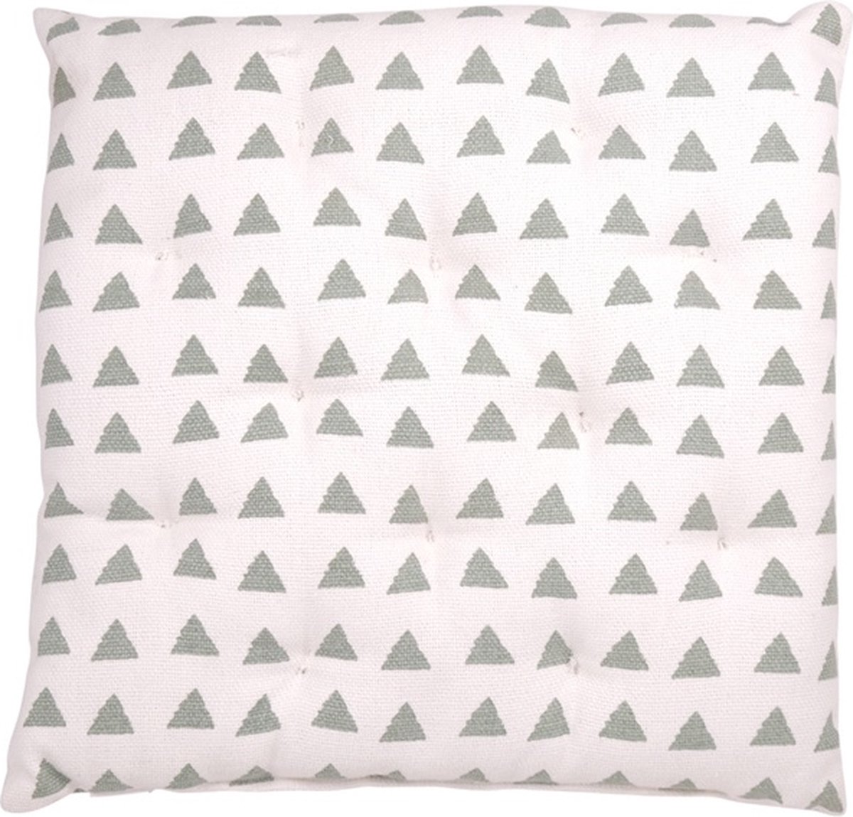 Linen & More Triangle Frosty Groen Mattress | 40 X 40 | Sierkussen Voor Woonkamer Of Slaapkamer