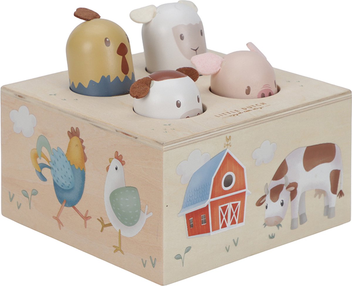 Little Dutch Pop-up speelgoed Little Farm FSC — afbeelding 3