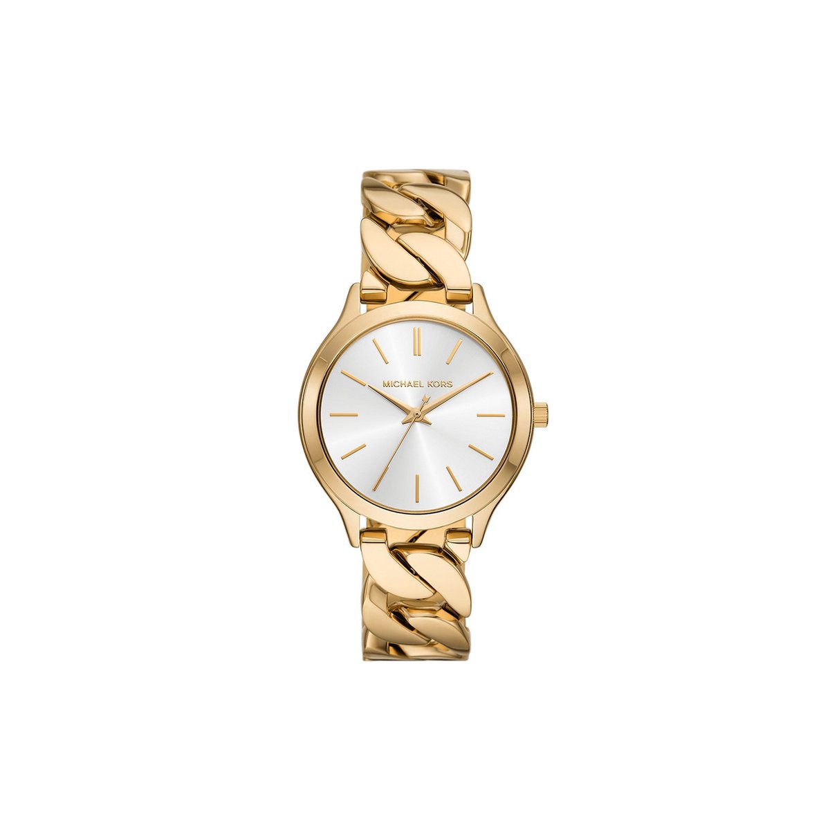 Michael Kors Slim Runway MK7472 Horloge - Staal - Goudkleurig - Ø 38 mm