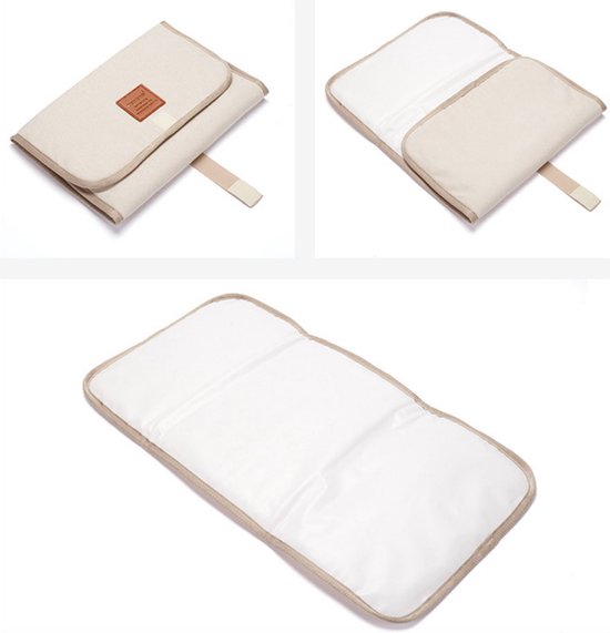 Verschoonmatje voor Onderweg - Roze - Verschoningsmatje Baby - Waterbestendig - Opvouwbaar - Clutch Verschoonmat — afbeelding 2