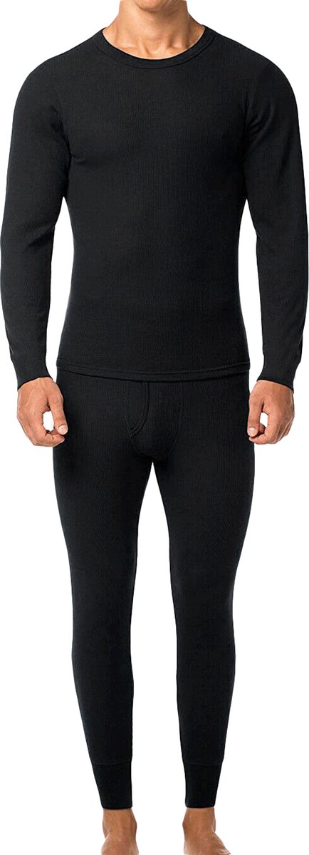 Heat Booster - Thermoshirt heren - met fleece gevoerd - Zwart - M — afbeelding 2