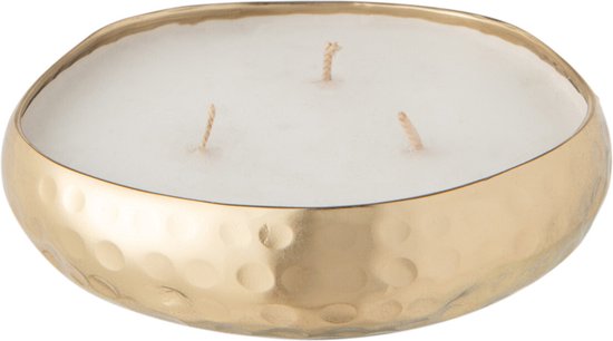 J-Line bougie parfumée M-Chic - Oud & Amber - métal - or - small - 18H