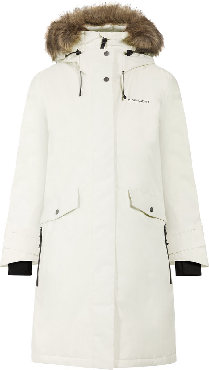 Didriksons ERIKA WNS PARKA 3 Dames Outdoorjas Foam Wit
