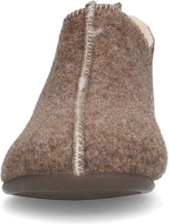 Manfield - Femme - Chaussons beiges - Taille 36