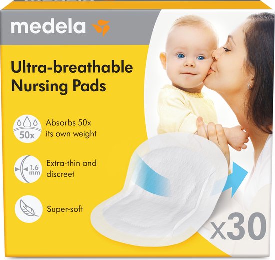 Medela zoogcompressen wegwerp - 30 stuks - Nieuw - ultra-ademend
