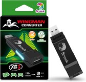 De verpakking van de Wingman XB3 converter met de converter ernaast. Iconen tonen 'Turbo', '135+ Controllers', 'XB X|S' en 'XB 1'.