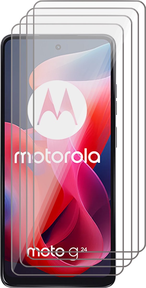 Screenprotector geschikt voor Motorola Moto G24 - 4x Glas Screen Protector