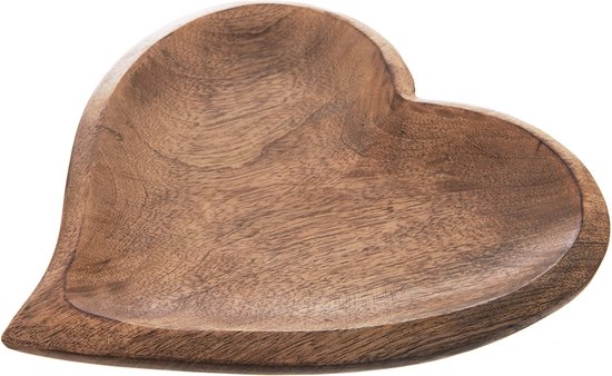 DuneDesign Set van 2 - Bamboe Serveerbord en Dipschaal - 30x25 cm Houten Steak Plaat Voedingsschotel