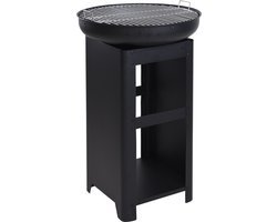 Niceey Barbeque - BBQ - Barbecues - BBQ Houtskool - Skolttelbraai - Met opslag ruimte - Ø61CM - Zwart Niceey Barbeque - BBQ - Barbecues - BBQ Houtskool - Skolttelbraai - Met opslag ruimte - Ø61CM - Zwart