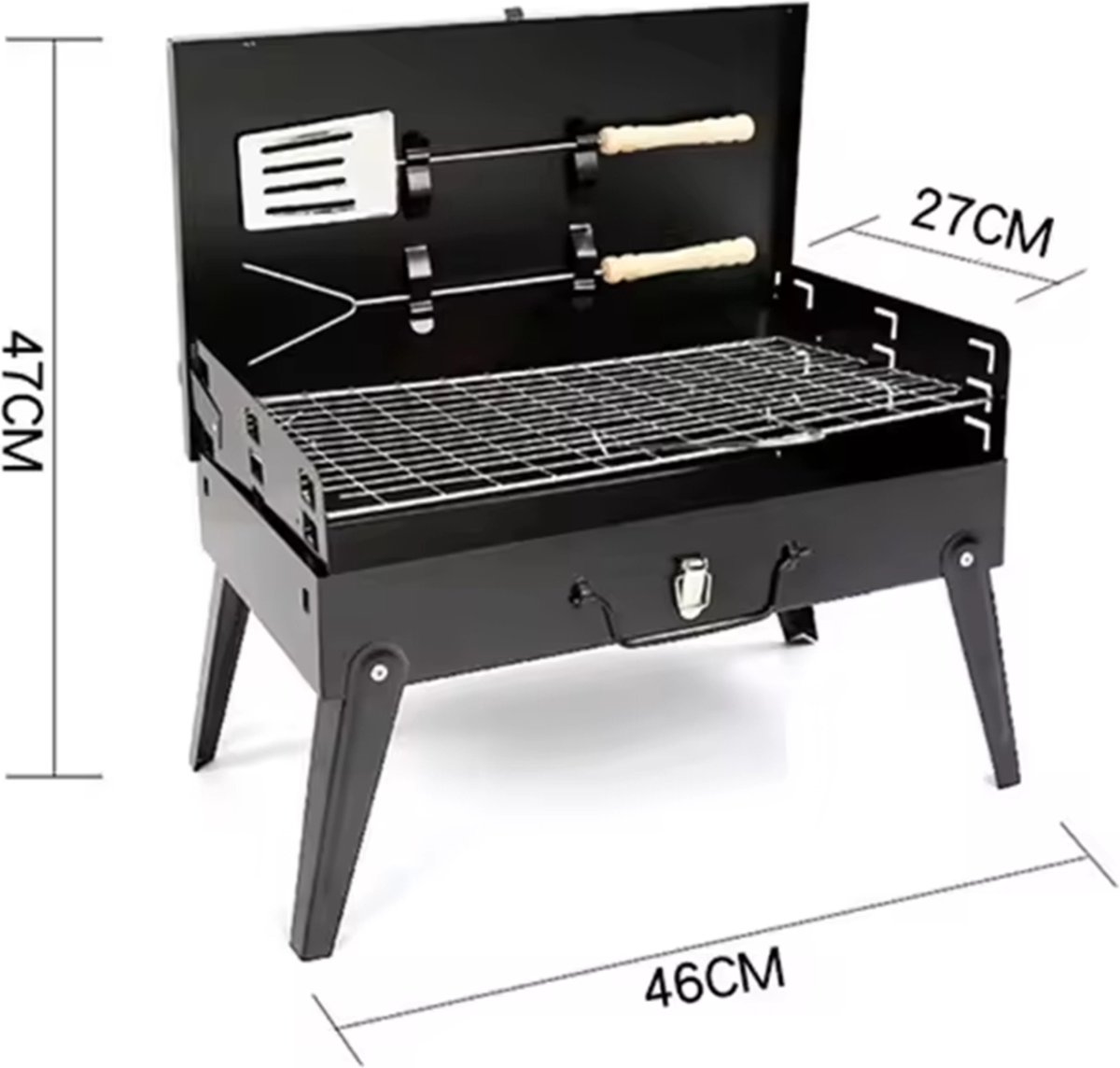 Koffer BBQ - Houtskool Barbecue thumbnail 6
