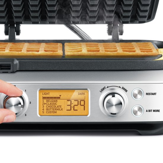 Sage the Smart Waffle Brushed Stainless Steel Wafelijzer — afbeelding 2