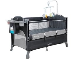 Product: Roroa® Baby Bed - Commode - Commode Baby - Verzorgingstafel - Baby - Multifunctionele Toepassing Voor 0-6 Jaar Oud - Grijs, van het merk