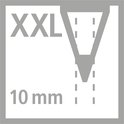 XXL en 10 mm markering voor puntenslijper