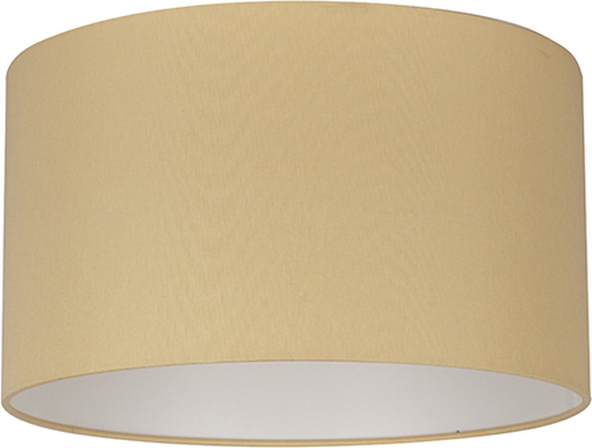 Uniqq Lampenkap stoffen grijs beige Ø 35 cm – 20 cm hoog