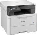 Witte Brother printer met zwarte accenten en het 'COLOR' logo.