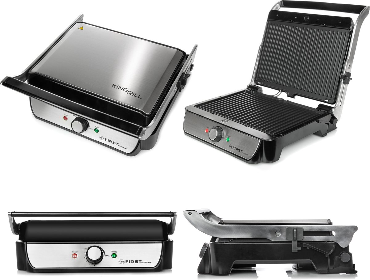TZS First Austria Contactgrill - Tosti-apparaat thumbnail 2