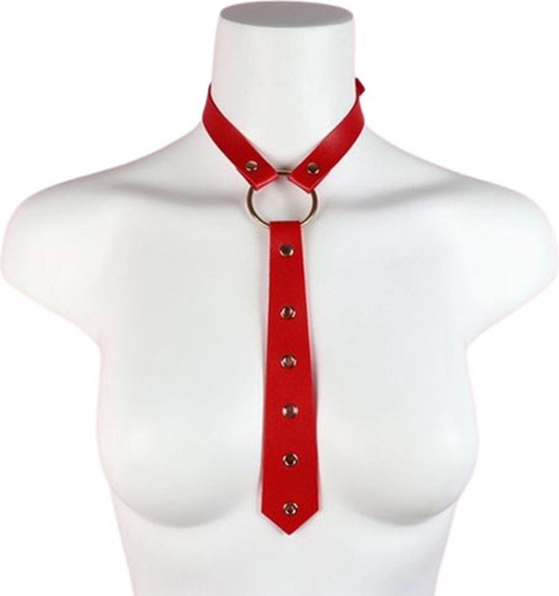 Goedkoopste Stropdas Leer Rood | Rode Lingerie | Porno | SM | Leder | Kraag | Accessoire | Seks | Sex | Extreme