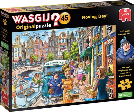 Foto: Wasgij original 45 verhuisdag 1000 stukjes puzzel legpuzzel volwassenen