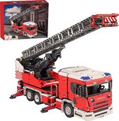 MouldKing 17022 - brandweerauto - bestuurbaar - Fire engine - Brandweerwagen - Constructie - Brandweer speelgoed - Compatible met de grote merken - 4886 onderdelen