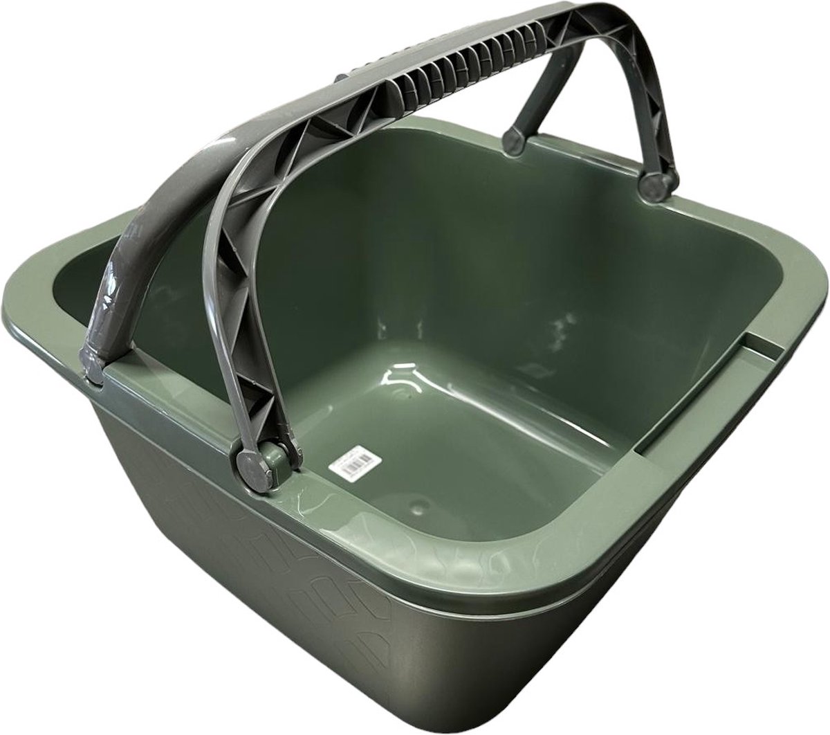 Goedkoopste HL Afwasbak – Afwasteil – Afwasbakken – Vierkant – Met Hengsel – 18,5L – Donker-groen – 39x39x22cm