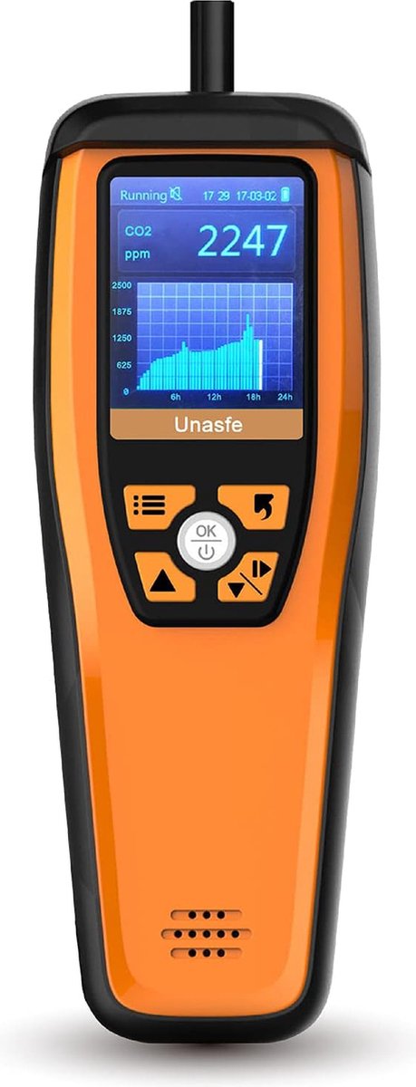Co2 Meter - Co2 Meter Binnen - Co melder - Co2 Melder - Koolstofdioxidemeter