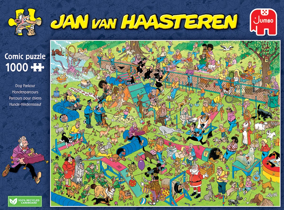 Jan van Haasteren – Hondenparcours - Puzzel 1000 stukjes — afbeelding 2