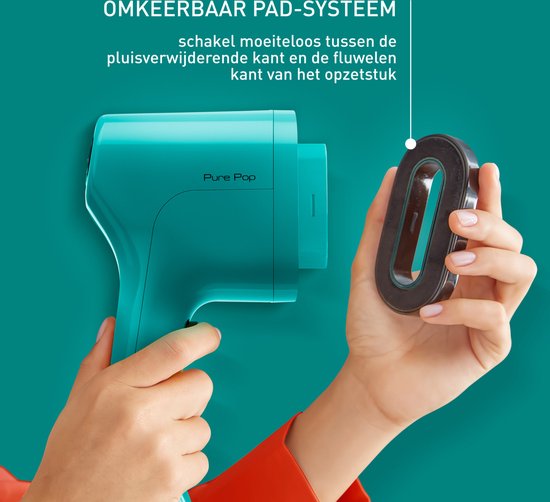 Tefal Pure POP DT2024 - Kledingstomer - Compact - Omkeerbaar Opzetstuk - Handstomer - Bangkok Green - 1300W