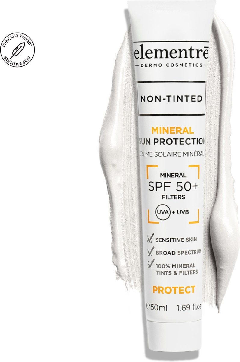 Goedkoopste elementrē - Minerale zonnebrand - NON TINTED - 50ml