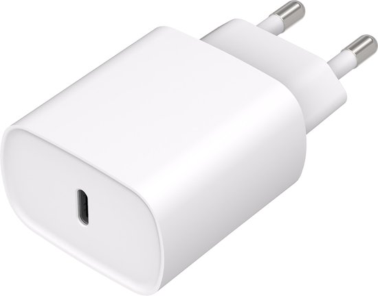 Cazy 20W USB-C Oplader - Universele Snellader - Power Delivery - geschikt voor iPhone & Samsung - Compacte USB-C Adapter - Wit