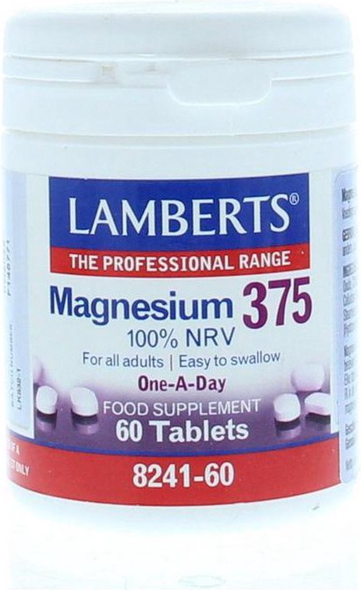Goedkoopste Lamberts Magnesium 375 60 Tabletten