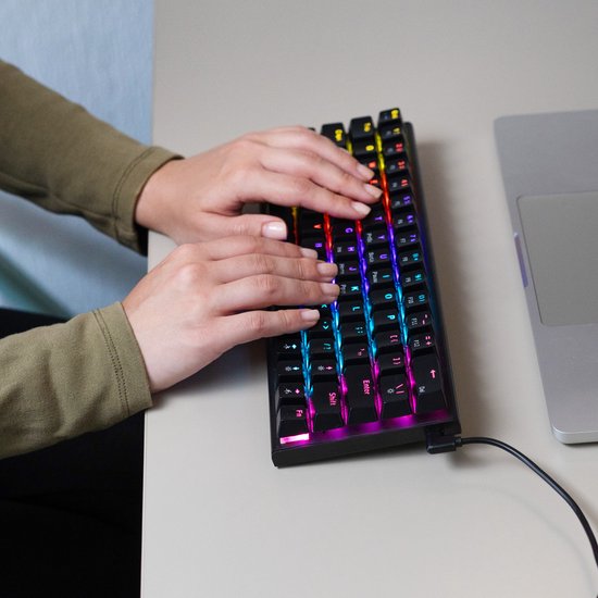 getcetera Gaming Keyboard - Blue Switches - RGB - Bedraad - 62