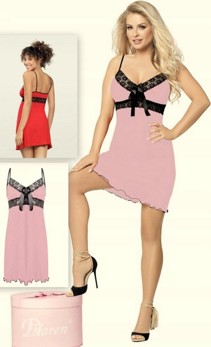 DKaren Cassidy | nachthemd voor dames | viscose | poeder roze