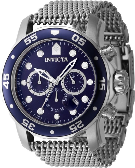 Invicta Pro Diver 47580 Heren Horloge - Waterdicht - Analoog - Quartz Uurwerk - Roestvrij Staal met groene Wijzerplaat - 48mm