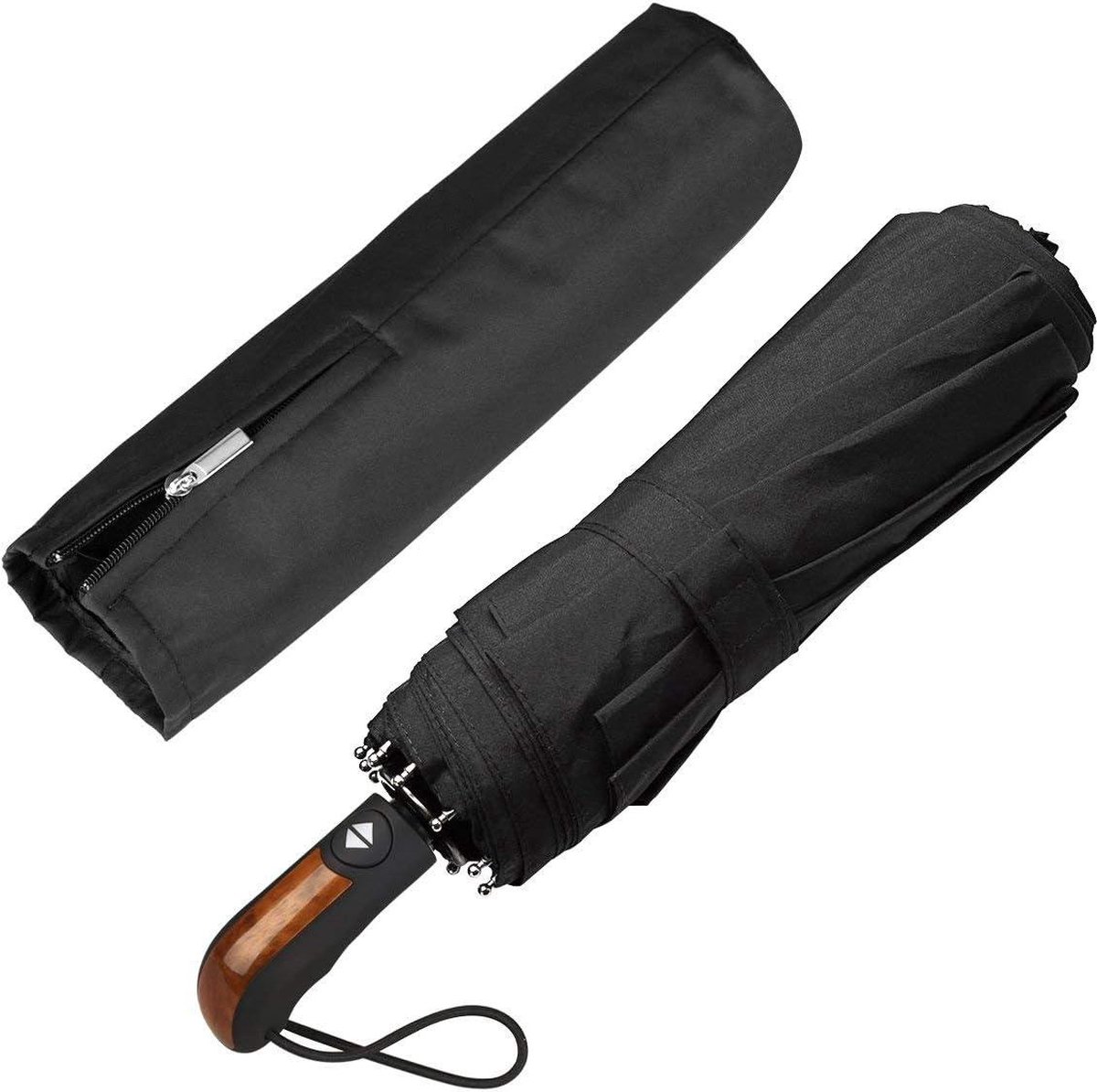 Winddichte Opvouwbare Paraplu Storm Automatische Parasol UV-bescherming Teflon Waterbestendige Zakelijke Paraplu - voor Zon en Regen - Draagbaar Reisparaplu — cadeau in Mode & Accessoires - foto 6