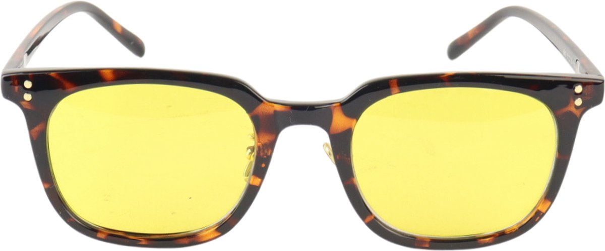 Montour Nachtbril Auto - ALEX - Vierkant Model - Bruin - Dames - Heren - Unisex