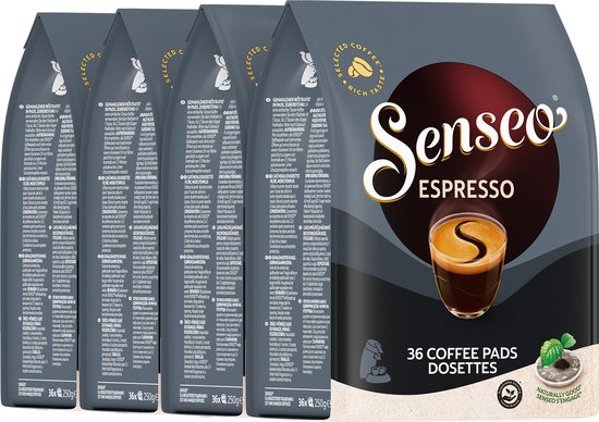 Foto: Senseo espresso koffiepads intensiteit 9 9 4 x 36 pads